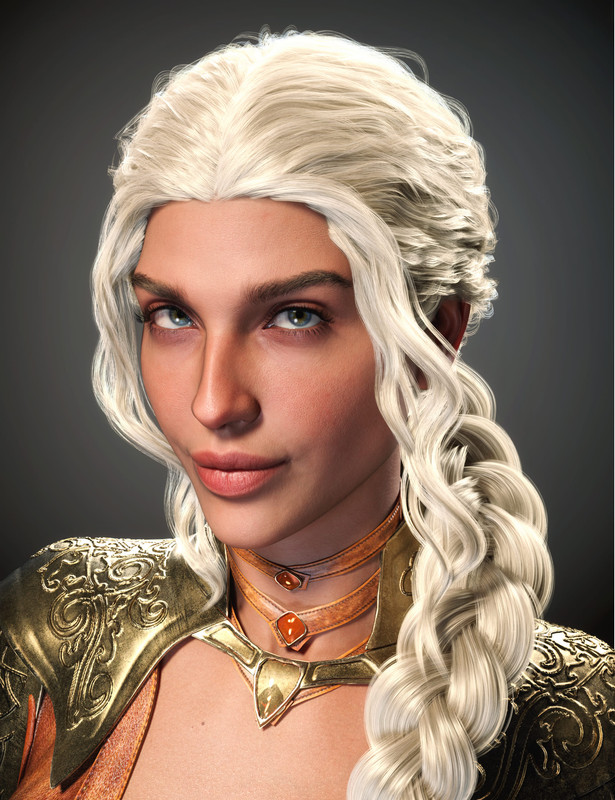 FE Belicia Hair for Genesis 9 and 8 Female