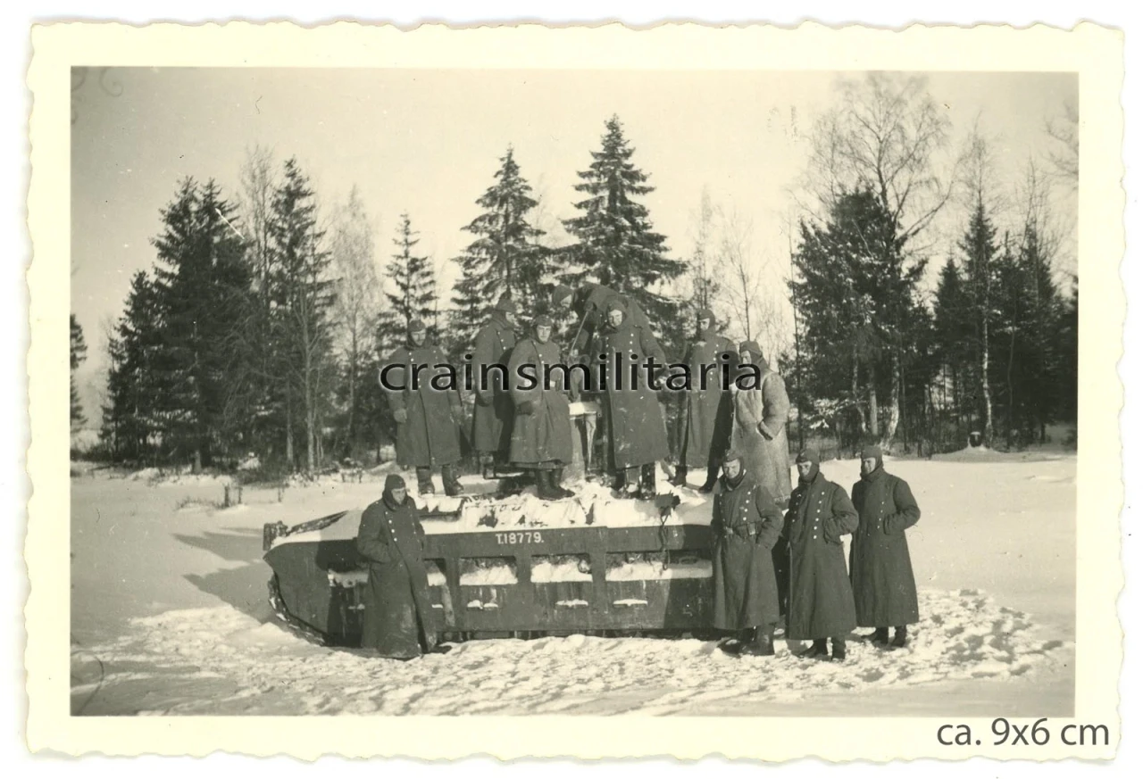 Orig Foto englische Lend Lease Matilda II Beute Panzer Tank in Russland 1942