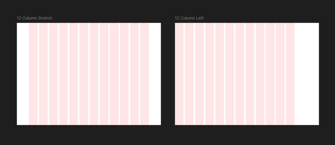 Left-Aligned 12-Column Grid