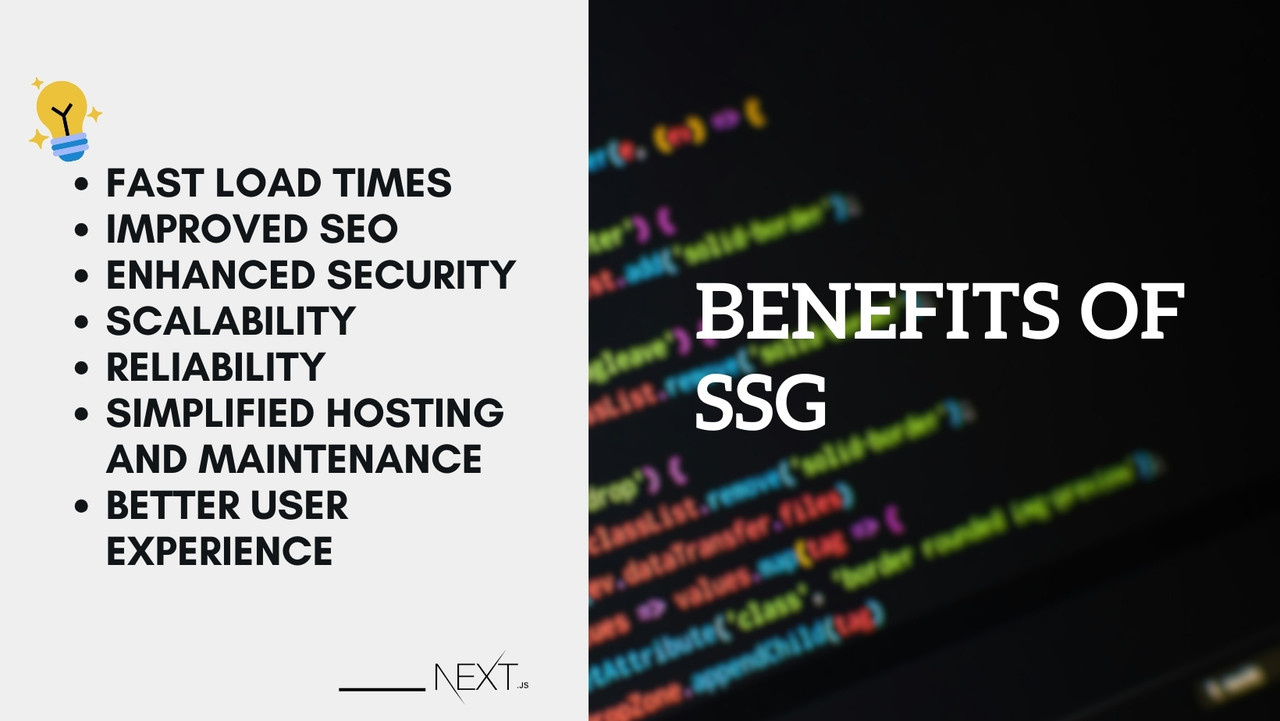 Benefits of SSG