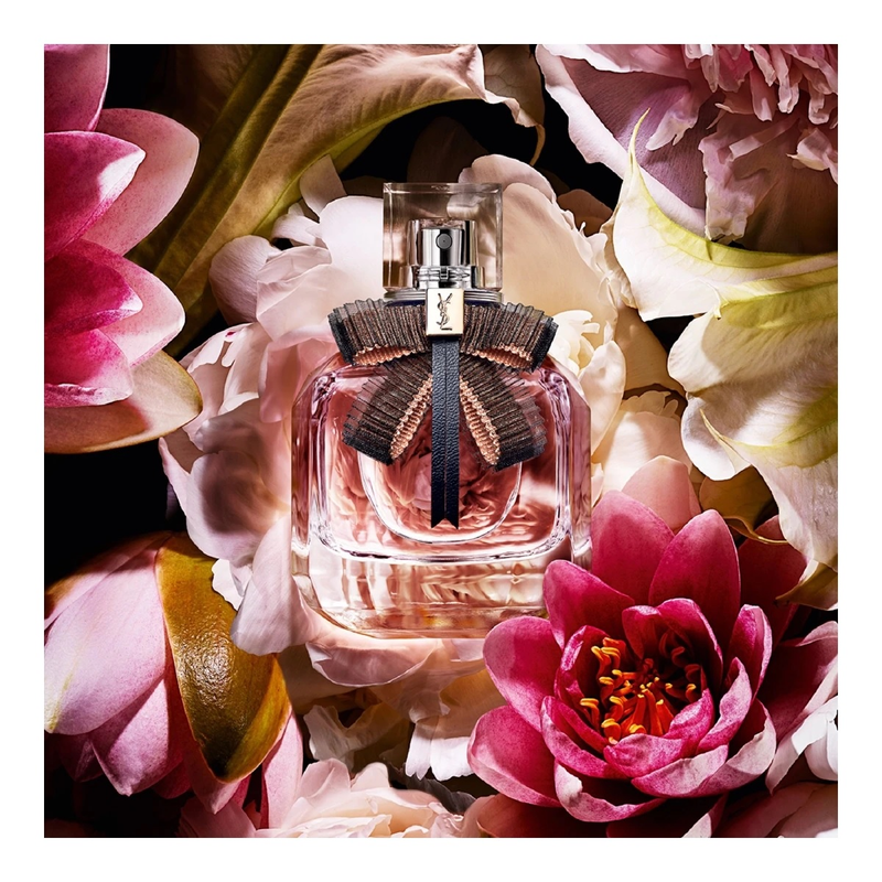 YSL Mon Paris bottle with black bow