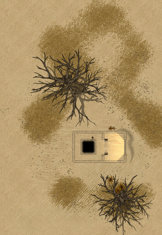 TOMB OF AKHENTEPI External 22x32 nogrid lights