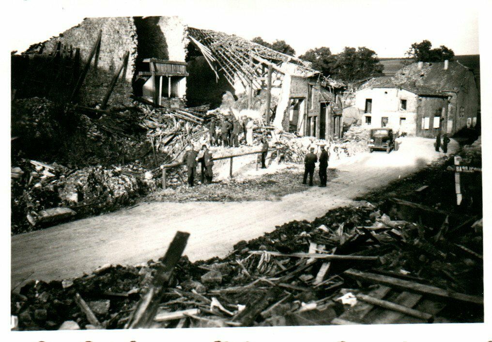 zerstörte Gebäude in Verdun, Frankreich 1940