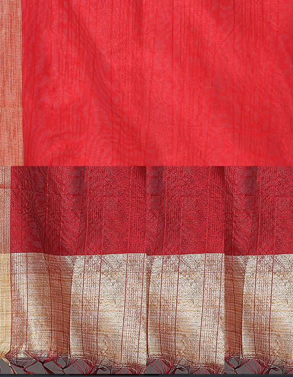 Chanderi Dupatta Gold Toned Striped with Zari Veil Stole Neck Scarf For Women's - Picture 46 of 46