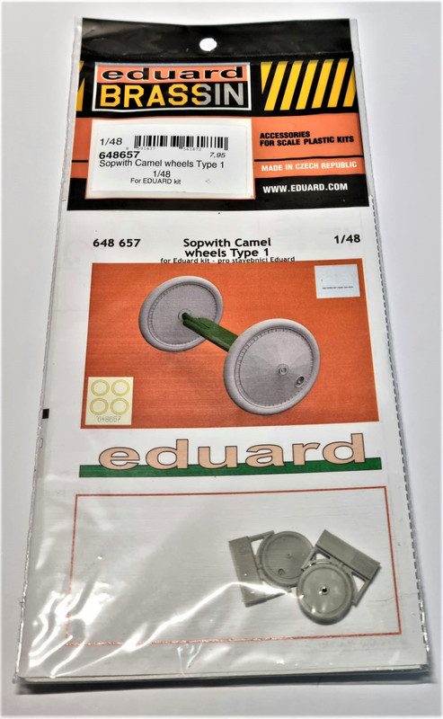 Brassin 1/48 Scale Sopwith Camel wheels Type 1 for Eduard - 648657 Brassin 1/48 Scale Sopwith Camel wheels Type 1 for Eduard - 648657