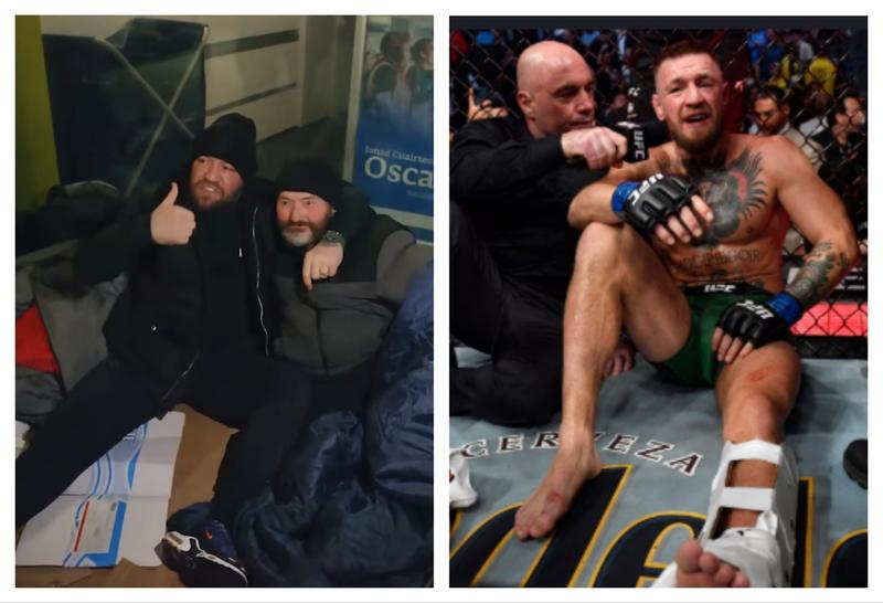 Макгрегър опита да надъха бездомник: И аз бях като теб, но се изправих на крака!