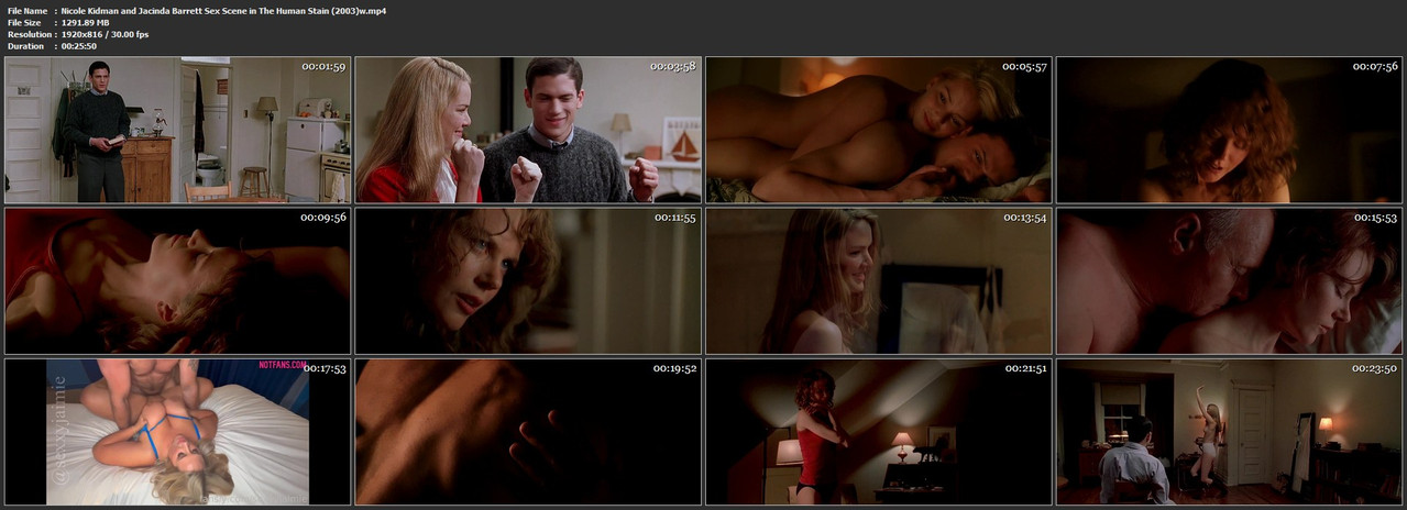 Nicole Kidman and Jacinda Barrett Sex Scene in The Human Stain (2003)w mp4