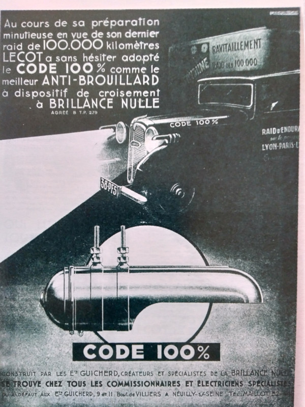Code 100% pub d'époque Lecot