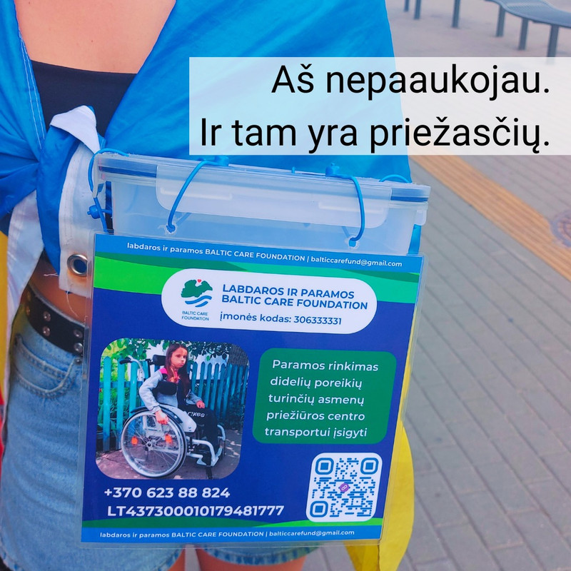 Lietuvos teisėsauga ir šūdasklaida dangsto piniginių aukų rinkimo prie didžiųjų prekybcentrių Bizniuką