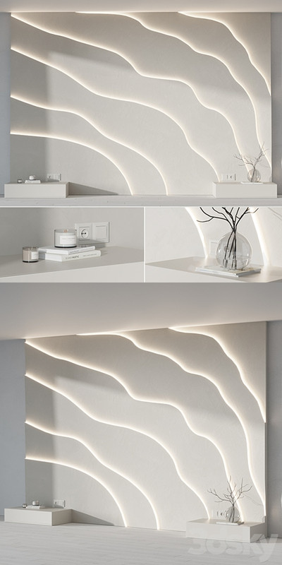 Modern Headboard with light