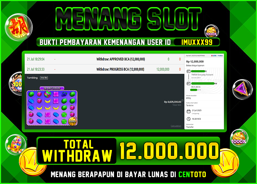 BUKTI JACKPOT LUNAS CENTOTO