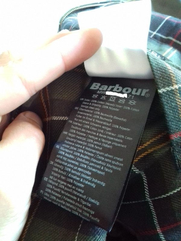 barbour jacke reinigen