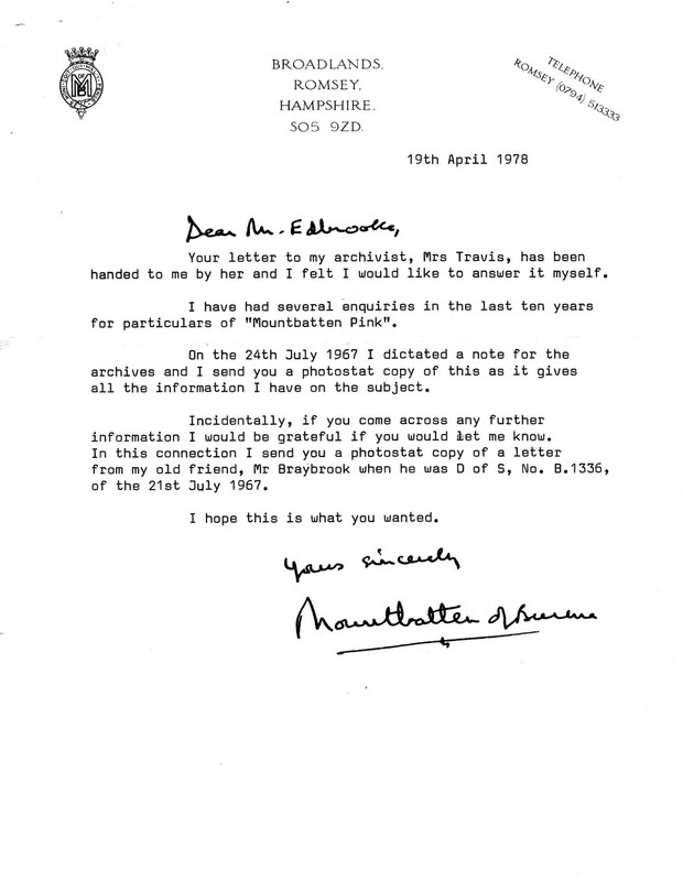 Mountbatten Pink Flyhawk 1/700 HMS Campbeltown 1105 (1105S) Paint