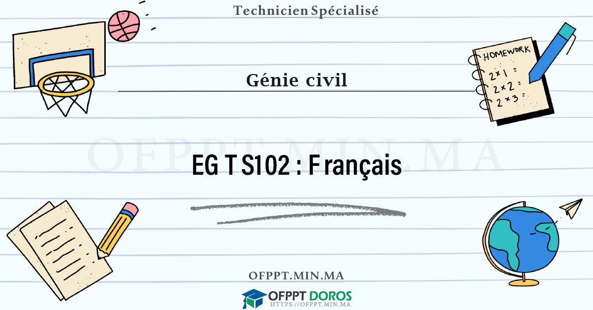 Sommaire détaillé du cours Français EGTS102 OFPPT - Structure du module