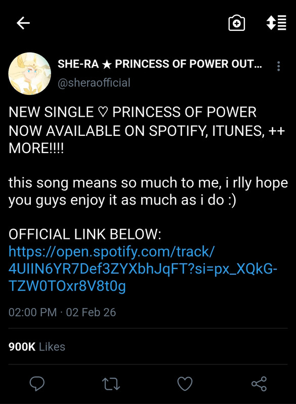 shera account post 1, song release