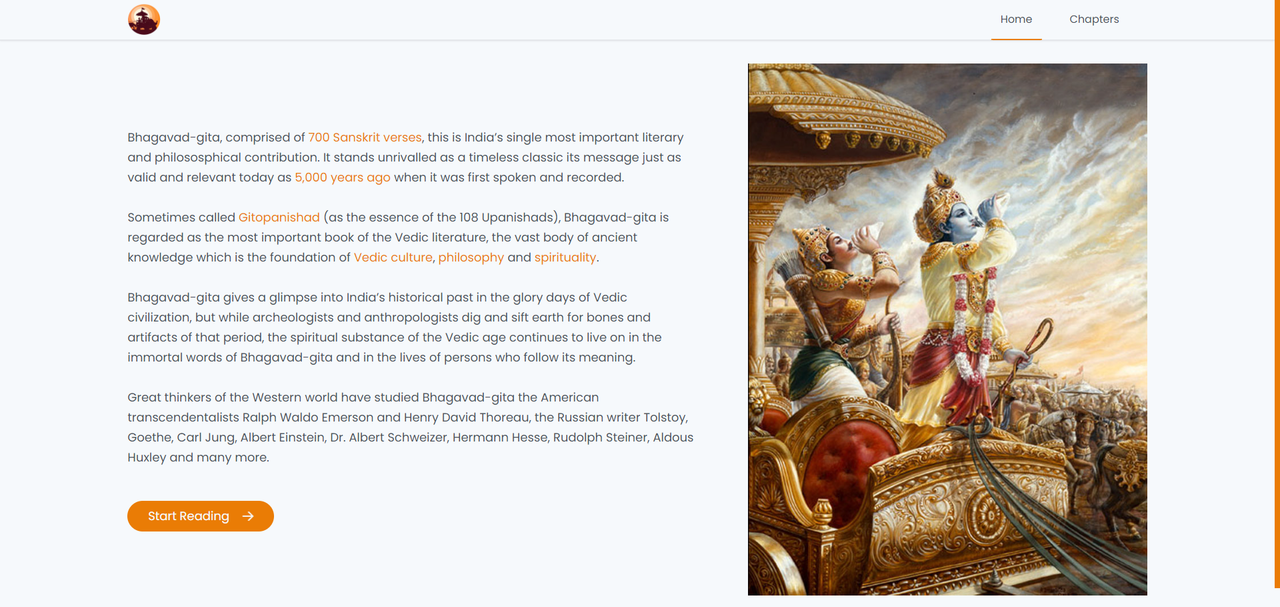 The Bhagavad Gita screenshot