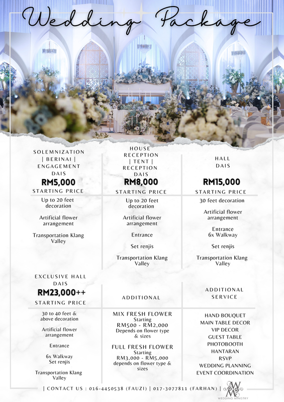 DECORATION Wedding Package 2027