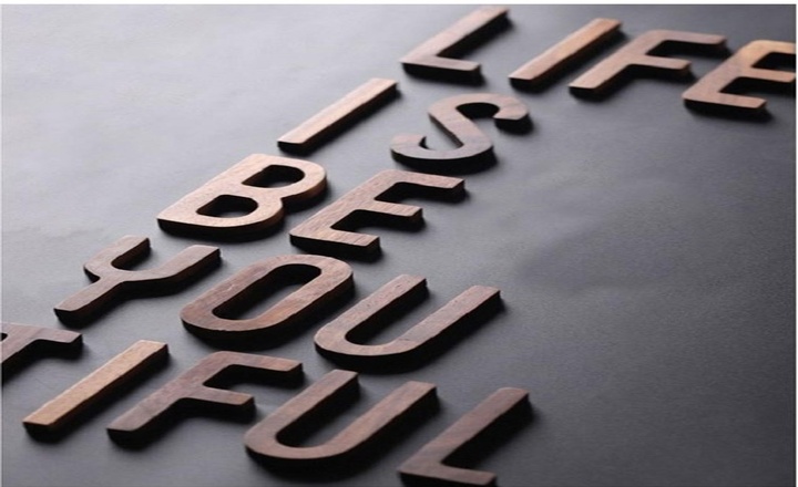 AC-06 water transfer printed acrylic letter display view 2