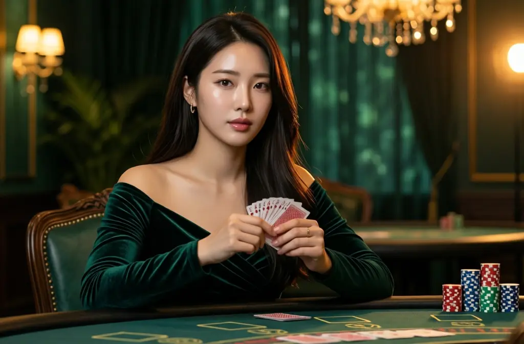 퀵벳 라이브 카지노 테이블 무드를 담은 메인 비주얼