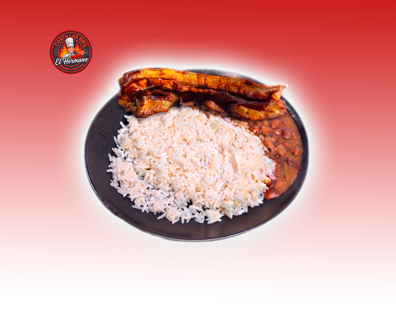 Arroz, Menestra Y Costilla BBQ