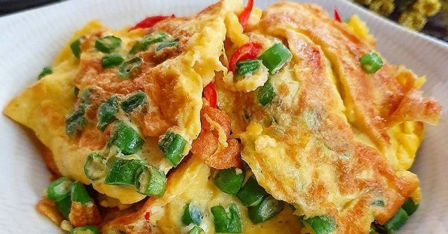Resep Olahan Telur Dadar Kacang Panjang Resep Olahan Telur Dadar Kacang Panjang