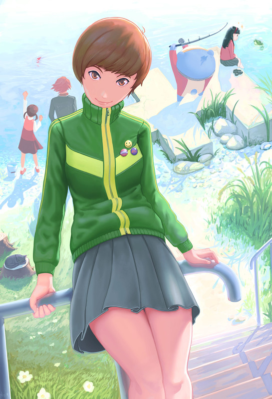 satonaka-chie-amagi-yukiko-hanamura-yousuke-kuma-and-doujima-nanako-persona-and-2-more-drawn-by-pl