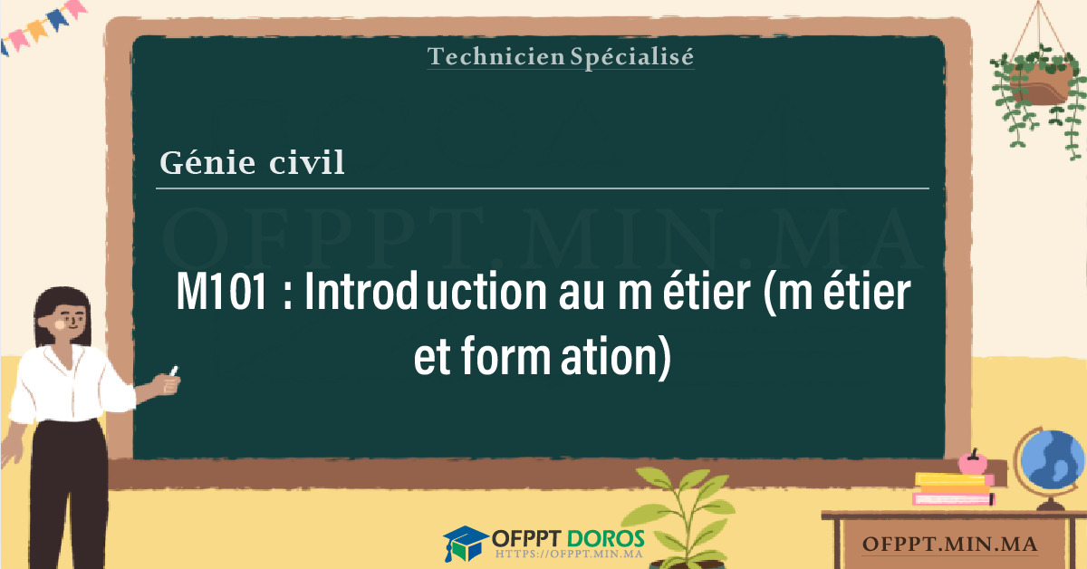 Sommaire détaillé du cours Introduction au métier (métier et formation) M101 OFPPT - Structure du module