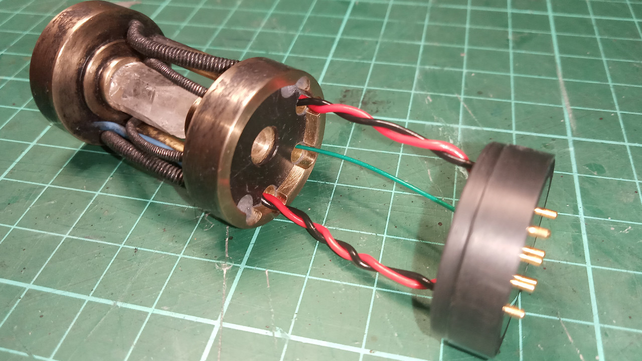 Chassis install 4 - wires through CC