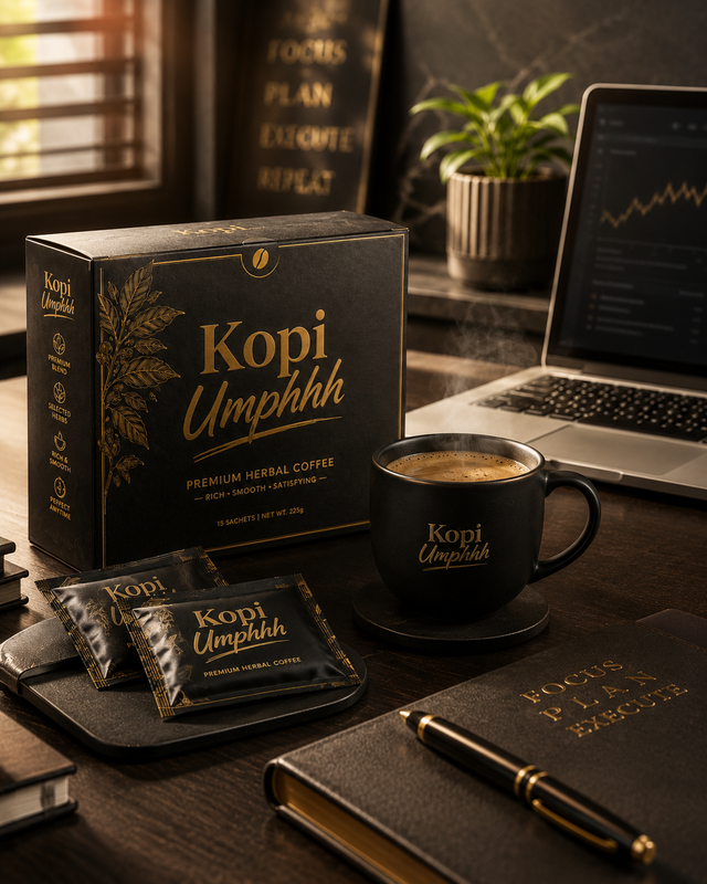 Kopi Umphhh Ingredient Flatlay