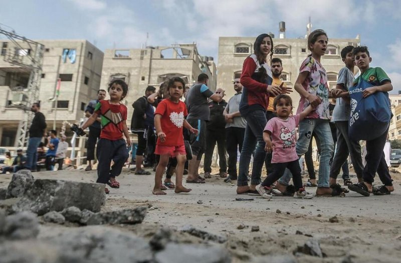 Niños en Gaza