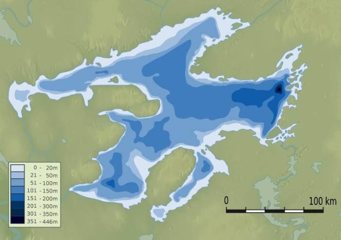 Глубины озера