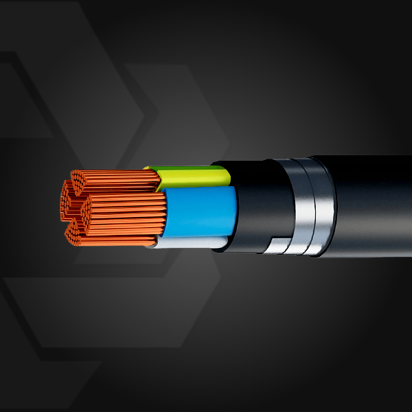 Кабель силовой с медной токопроводящей жилой ВБбШнг 4×35