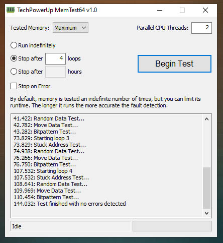 Mem Test 2Gb