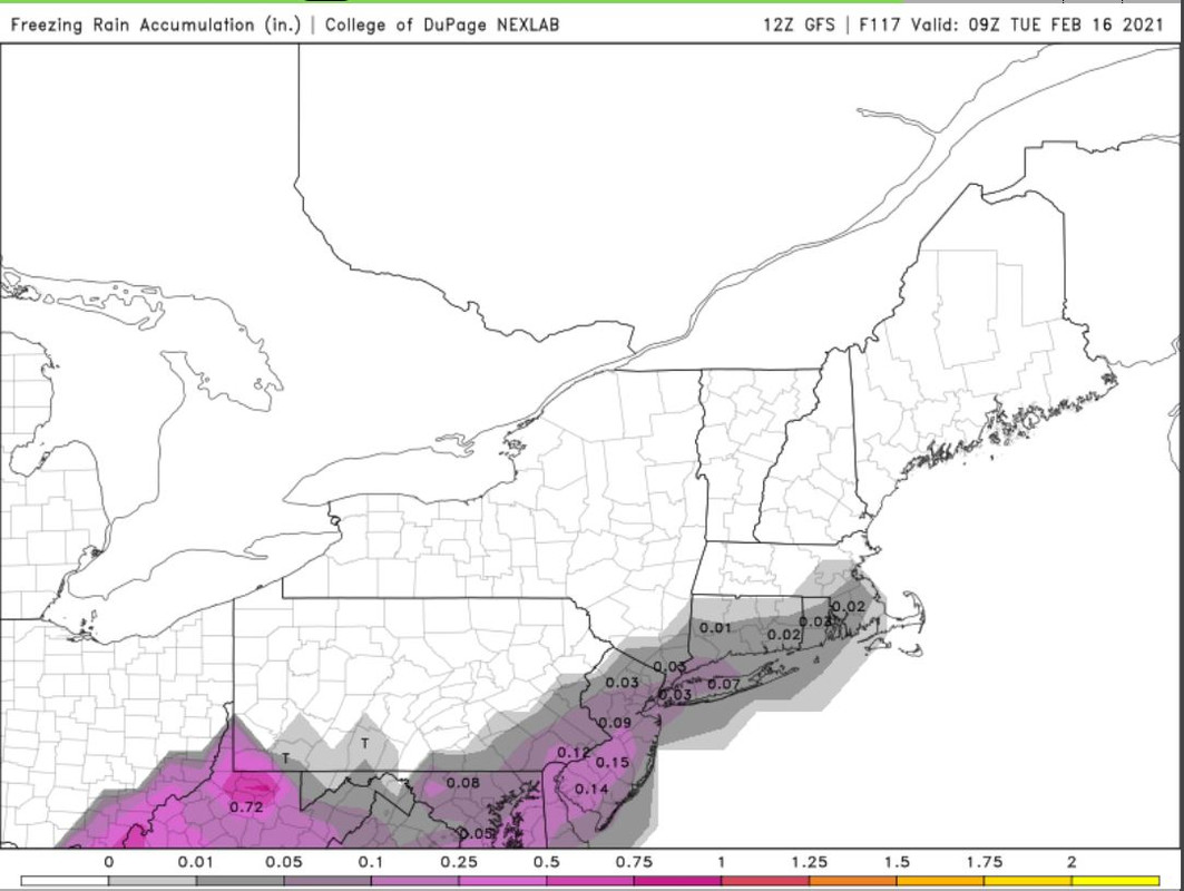 FEB 13th-16th Snow, Ice and Rain GFS-ice