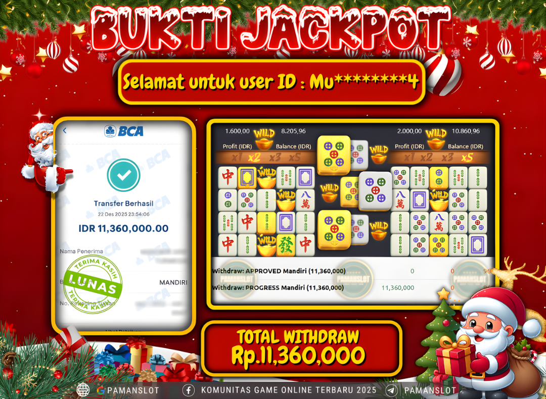 PAMANSLOT JACKPOT Game mahjong ways Rp.11,360,000- LUNAS