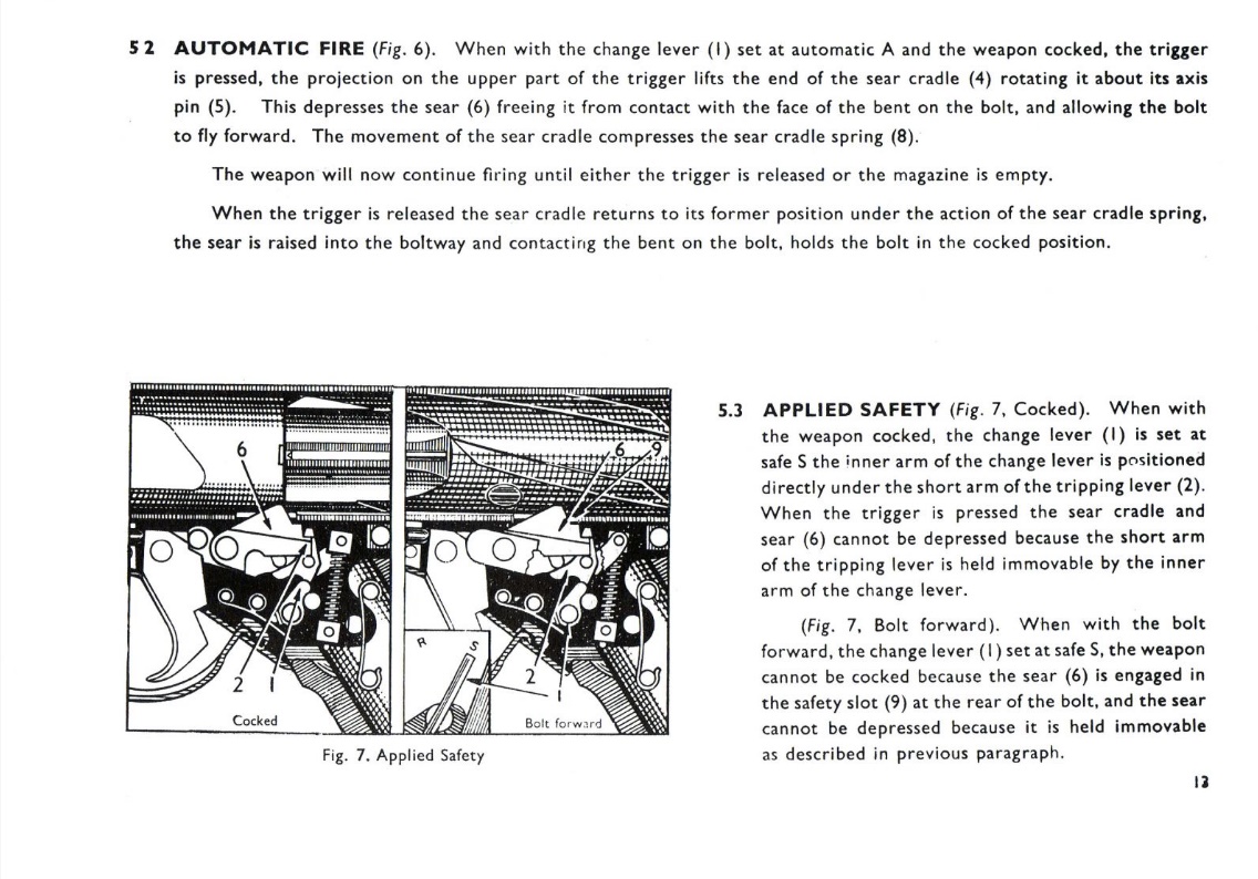 Sterling sub-machine gun user handbook 13