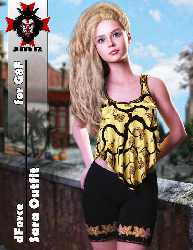 JMR dForce Sara Outfit for G8F JMR dForce Sara Outfit for G8F