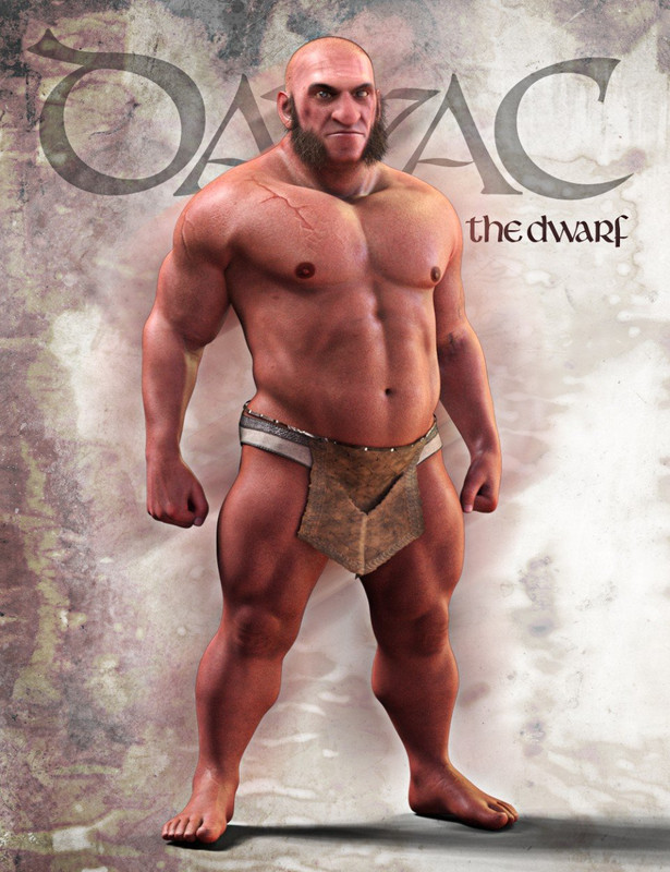     Davac The Dwarf for Genesis 8 Male