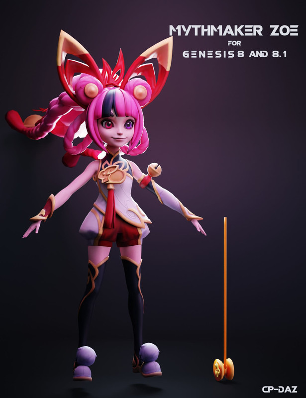 Mythmaker Zoe For Genesis 8 And 8.1 Female