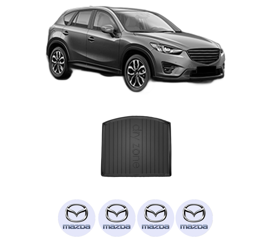 Tavita Portbagaj MAZDA CX-5 (KE, GH) din 2011-2017, Protectie Portbagaj Auto, 4x Stickere auto cu MAZDA