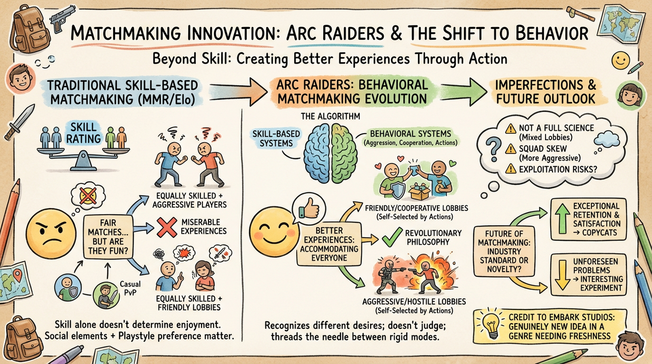 ARC Raiders CEO Just Confirmed the Game Reads Your Mind and Matches You With Players Who Think Like You 1 Futuristic shooter game representing multiplayer extraction gaming