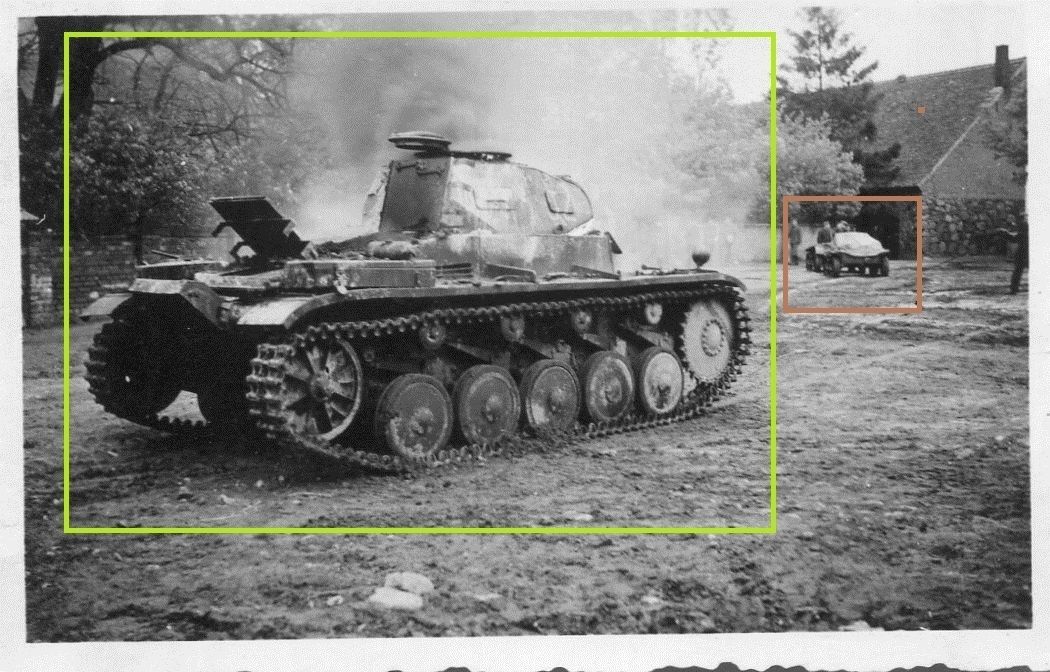 WW II Foto Russischer Panzer TANK zerstört