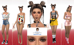 Maura De Leon realm of oblivion custom character Sims 4 CAS outfit preview - thumbnail