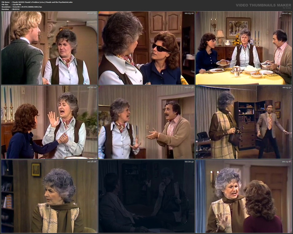 Maude S01E01 Maude's Problem (a.k.a.) Maude and the Psychiatrist.mkv