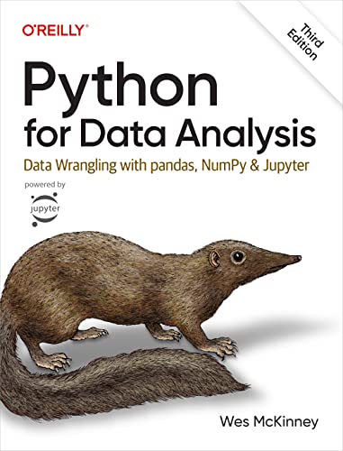 Python for Data Analysis Data Wrangling with pandas, NumPy, and Jupyter, 3rd Edition (PDF)