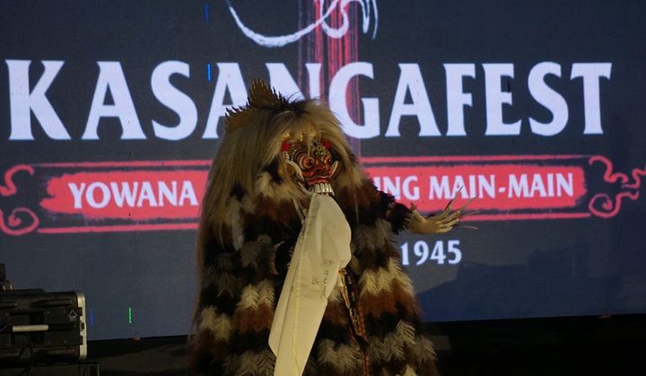 Pembukaan acara Kasanga Festival di Bali untuk menyambut Hari Raya Nyepi. 