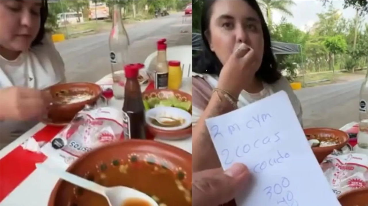Usuarios reaccionan ante video de mujer que no tiene para pagar pozole, 'es encajosa'
