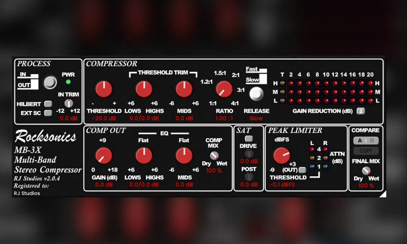 REQ: RJ Studios MB3X Mastering Compressor screenshot REQ: RJ Studios MB3X Mastering Compressor screenshot