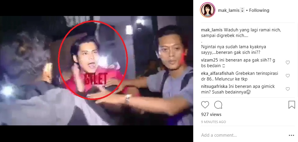 pria yang diduga selingkuhan Angel Lelga