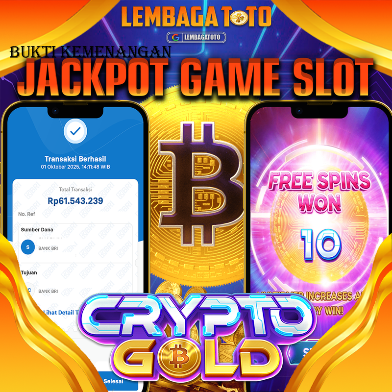 BUKTI JACKPOT 02 OCTOBER LEMBAGATOTO CRYPTO GOLD Rp.61.543.239,- LUNAS